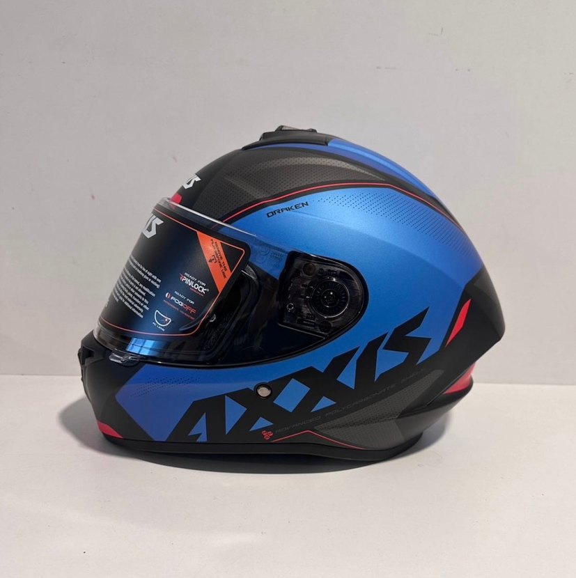 Axxis Draken S Gear Mat Blue Full Face Kask - XL - Görsel 2