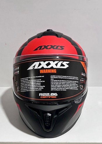 Axxis Draken S Premier Mat Red Full Face Kask - XL - Görsel 3