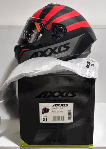 Axxis Draken S Premier Mat Red Full Face Kask - XL - Görsel 8