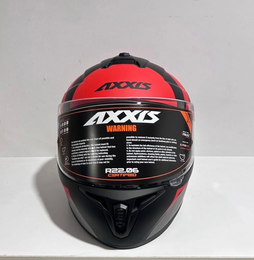 Axxis Draken S Premier Mat Red Full Face Kask - XL - Görsel 3
