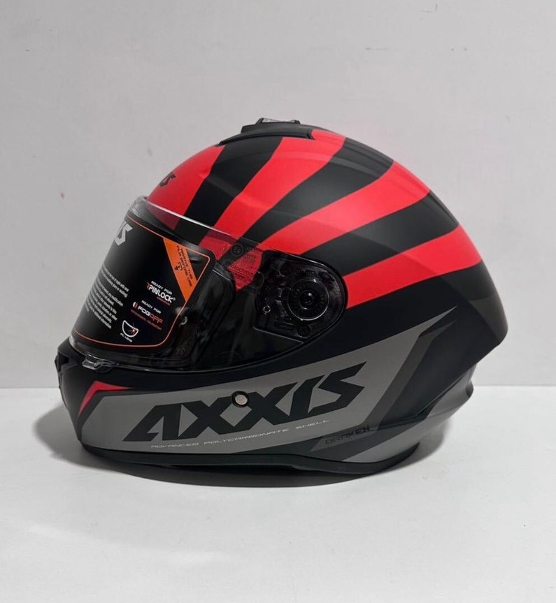 Axxis Draken S Premier Mat Red Full Face Kask - XL - Görsel 2