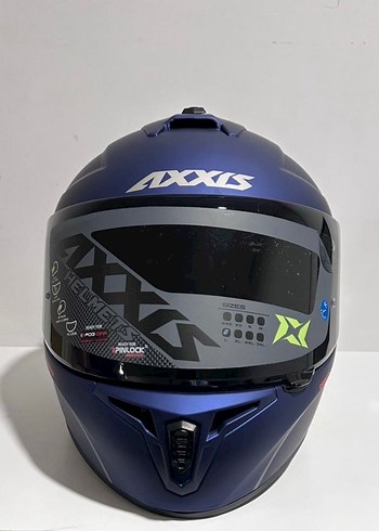 Axxis Draken S Solid Mat Blue Full Face Kask - L - Görsel 3