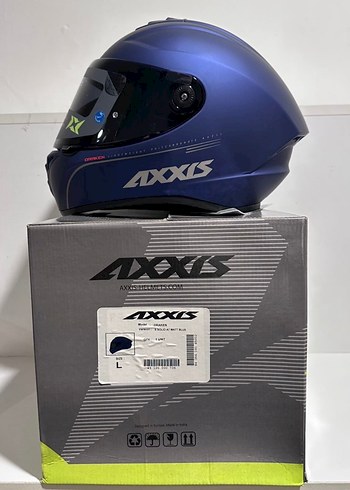 Axxis Draken S Solid Mat Blue Full Face Kask - L - Görsel 8