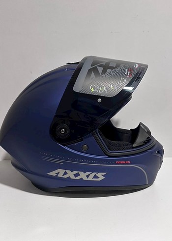 Axxis Draken S Solid Mat Blue Full Face Kask - L - Görsel 4