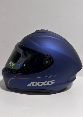 Axxis Draken S Solid Mat Blue Full Face Kask - L - Görsel 2