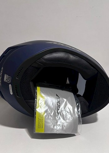 Axxis Draken S Solid Mat Blue Full Face Kask - L - Görsel 7