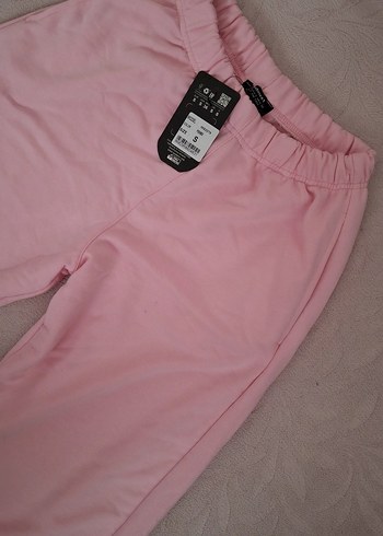 Pembe Bol Paça Kadın Eşofman Altı - Görsel 2