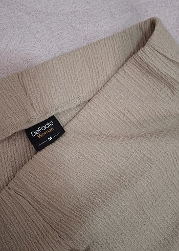 DeFacto Bej Bürümcük Kadın Pantolon - Görsel 2