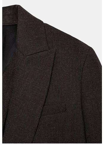 Kahverengi Kadın Arkası Düğmeli Blazer - Görsel 5