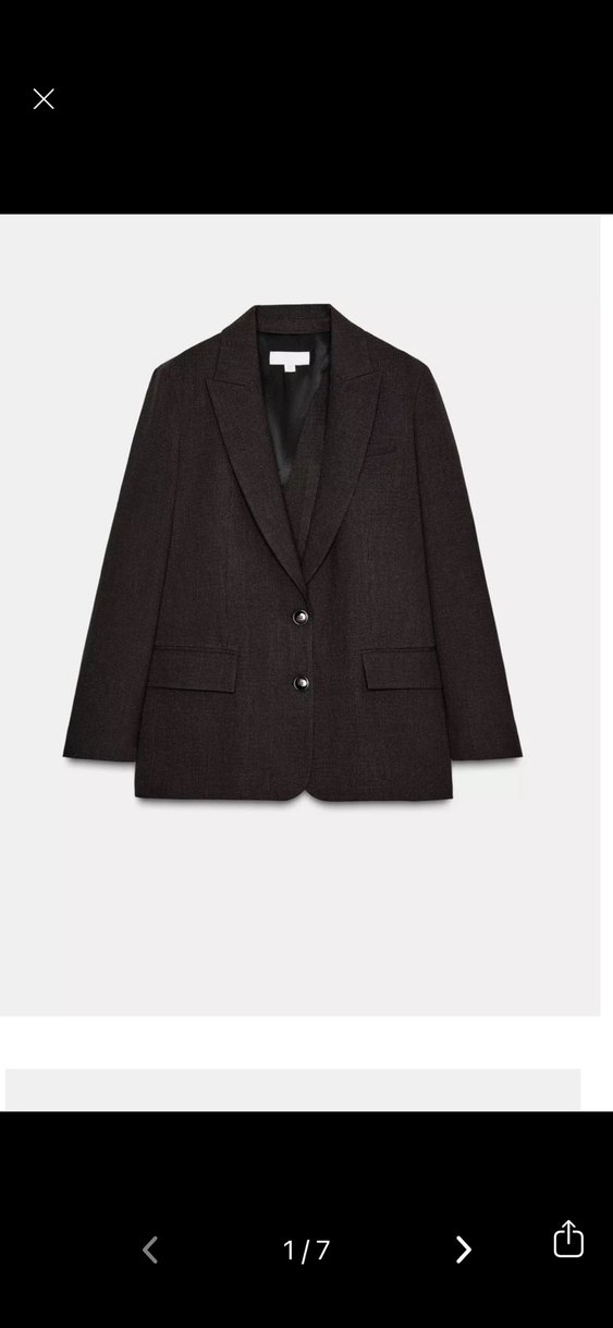 Kahverengi Kadın Arkası Düğmeli Blazer - Görsel 2