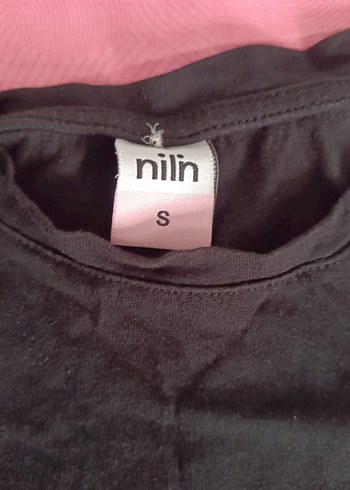 Kız Çocuk Siyah Baskılı Kısa Kollu Tişört - Görsel 2