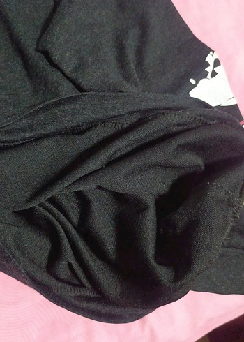 Siyah Mickey Mouse Baskılı Kadın Sweatshirt - Görsel 3