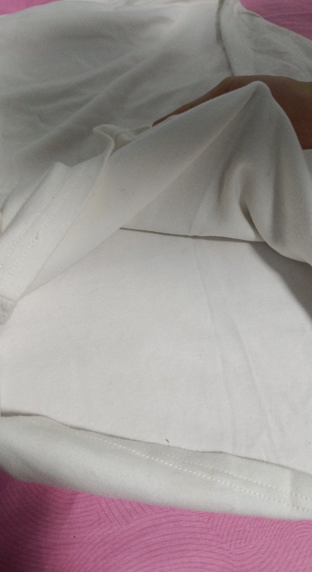 Beyaz Kız Çocuk Uzun Kollu Boğazlı Tişört - Görsel 3