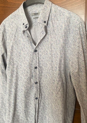 Pamuk Gri Erkek Uzun Kollu Gömlek - Görsel 2