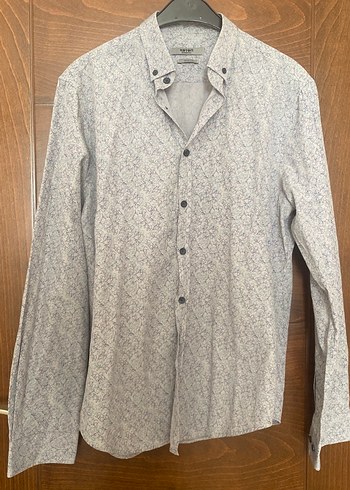 Pamuk Gri Erkek Uzun Kollu Gömlek - Görsel 5