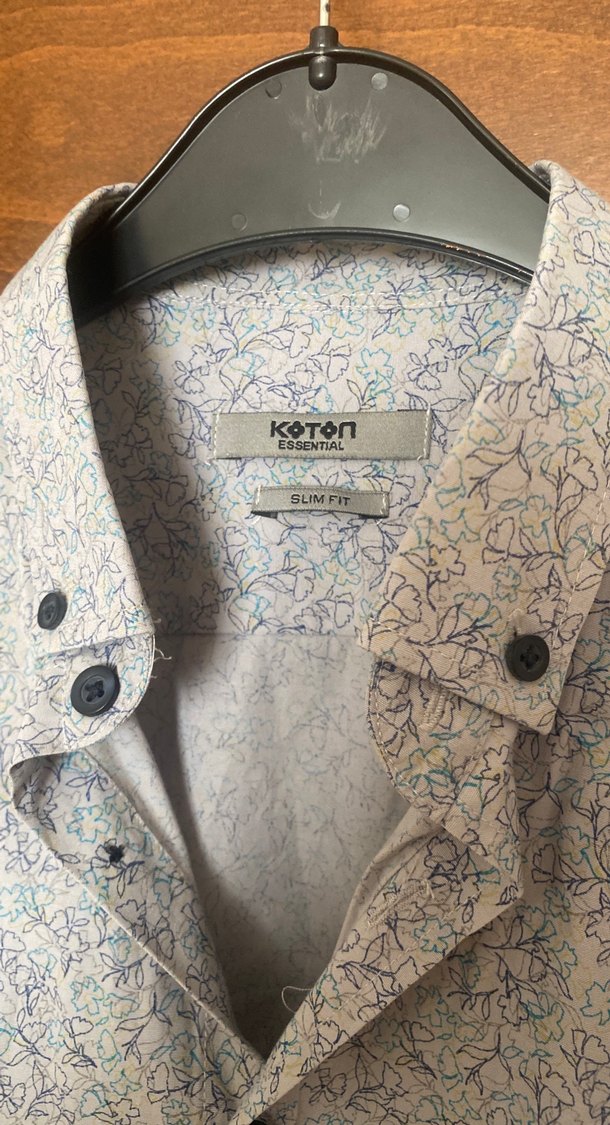 Pamuk Gri Erkek Uzun Kollu Gömlek - Görsel 3