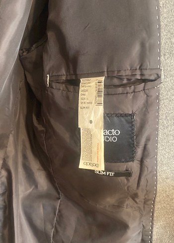 Gri Erkek Midi Yün Ceket - Görsel 4