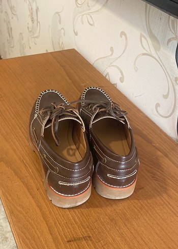 Kahverengi Deri Erkek Günlük Ayakkabı - Görsel 6