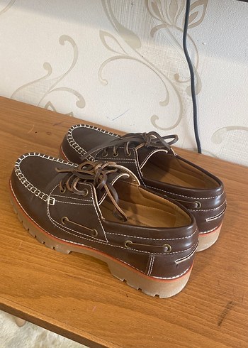 Kahverengi Deri Erkek Günlük Ayakkabı - Görsel 5