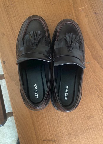 Kahverengi Püsküllü Platform Topuklu erkek Loafer - Görsel 2