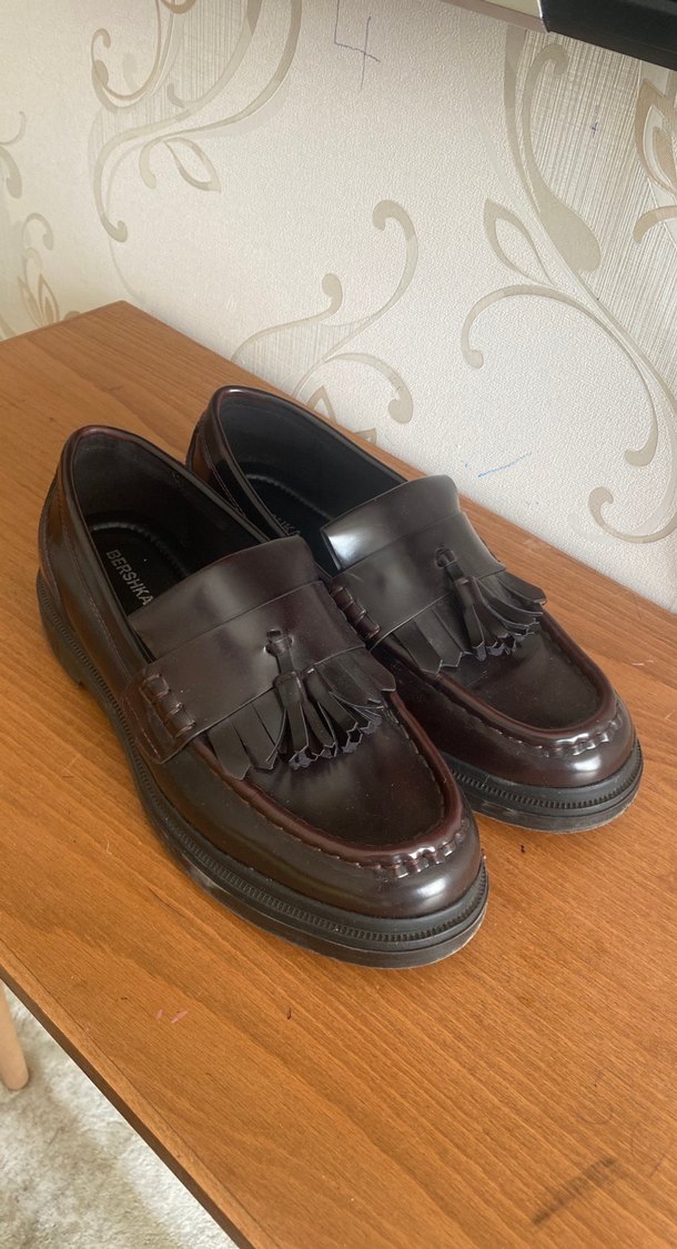 Kahverengi Püsküllü Platform Topuklu erkek Loafer - Görsel 5