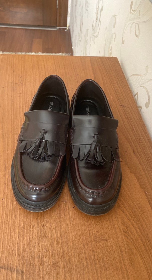 Kahverengi Püsküllü Platform Topuklu erkek Loafer - Görsel 4