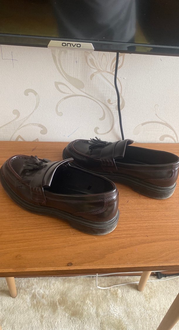 Kahverengi Püsküllü Platform Topuklu erkek Loafer - Görsel 3