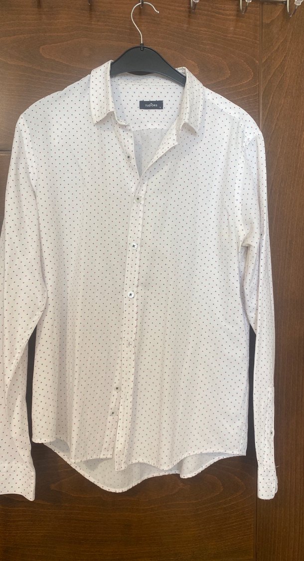 Erkek Beyaz Uzun Kollu Pamuklu Gömlek - Görsel 4