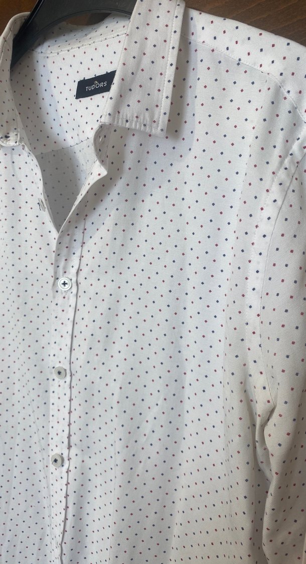 Erkek Beyaz Uzun Kollu Pamuklu Gömlek - Görsel 2