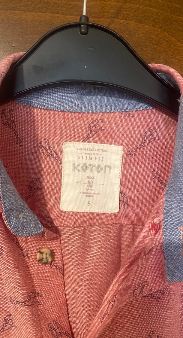 Pembe Desenli Erkek Keten Gömlek - Görsel 2