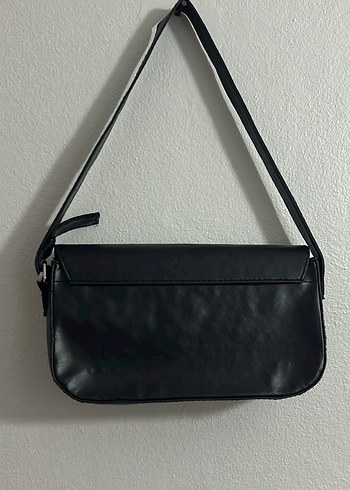 Siyah Deri Minimalist Kadın Çanta - Görsel 5