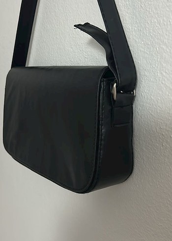 Siyah Deri Minimalist Kadın Çanta - Görsel 2