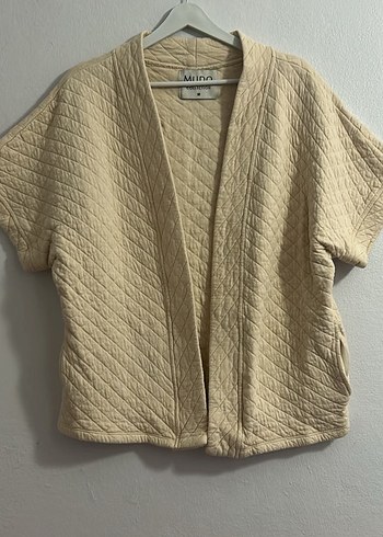 Kadın Camel Kimono yelek - Görsel 2