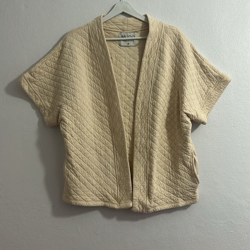 Kadın Camel Kimono yelek - Görsel 2