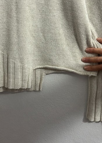 Bej Kadın Kazak - Görsel 4