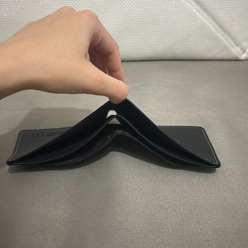 Siyah Minimalist Erkek Cüzdan - Görsel 3