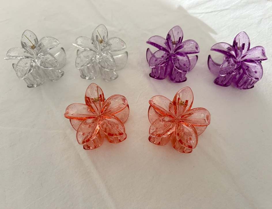 6 ADET Şeffaf Saç Tokası - Görsel 4