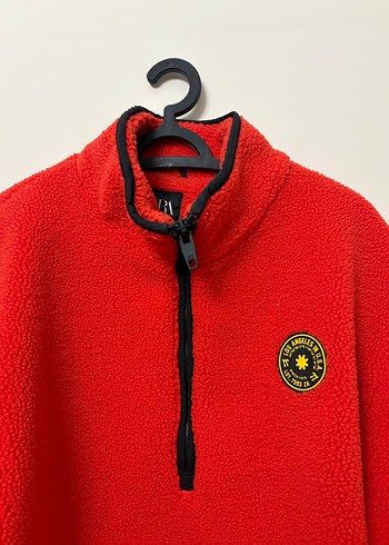 Zara Yarım Fermuarlı Yünlü Ceket - Görsel 4