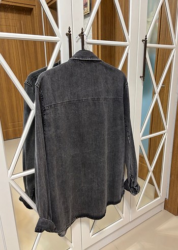 Koton Jeans Gri Düğmeli Erkek Denim Kot Ceket - Görsel 3