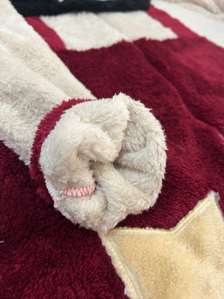 Bordo Kadın Uzun Peluş Tulum, Nakışlı - Görsel 5