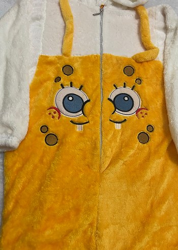 Sarı Kadife kadın Tulum - Görsel 3