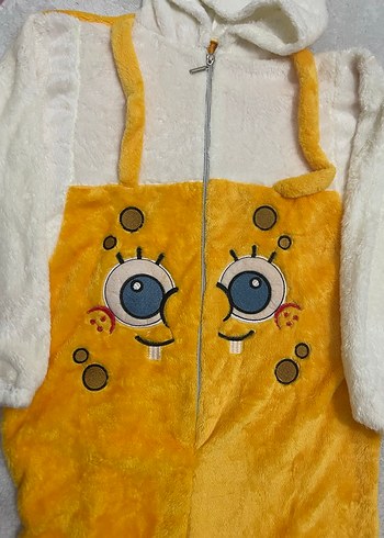 Sarı Kadife kadın Tulum - Görsel 5