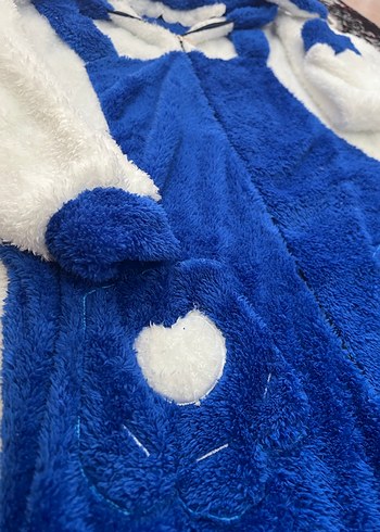 Mavi Disney peluş kadın tulum - Görsel 5