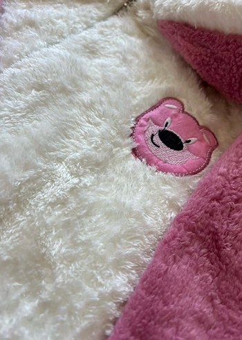 Pembe Kadın Midi Boy Kapüşonlu Pijama Takımı - Görsel 3