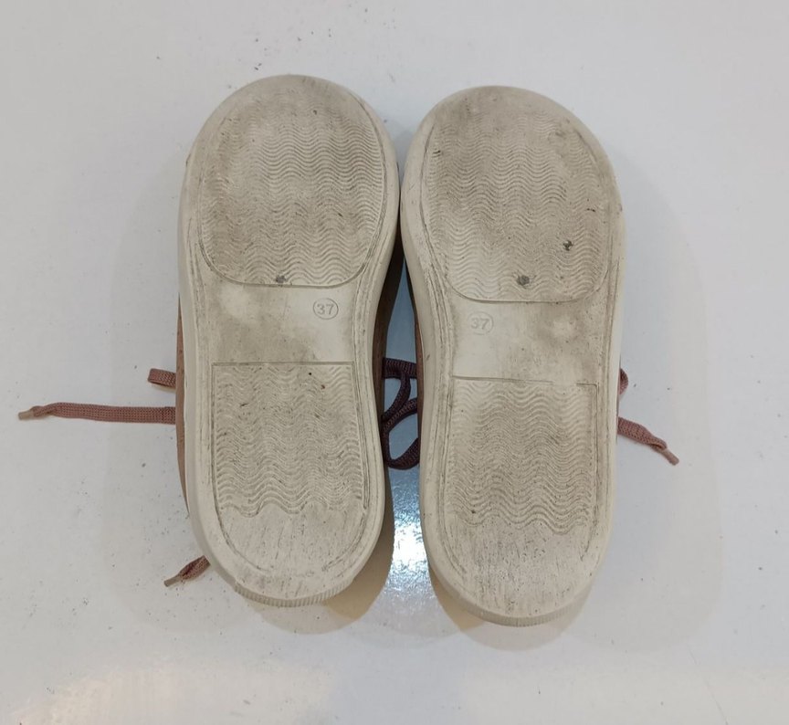 Kinetix pudra rengi düz taban sneaker - Görsel 4