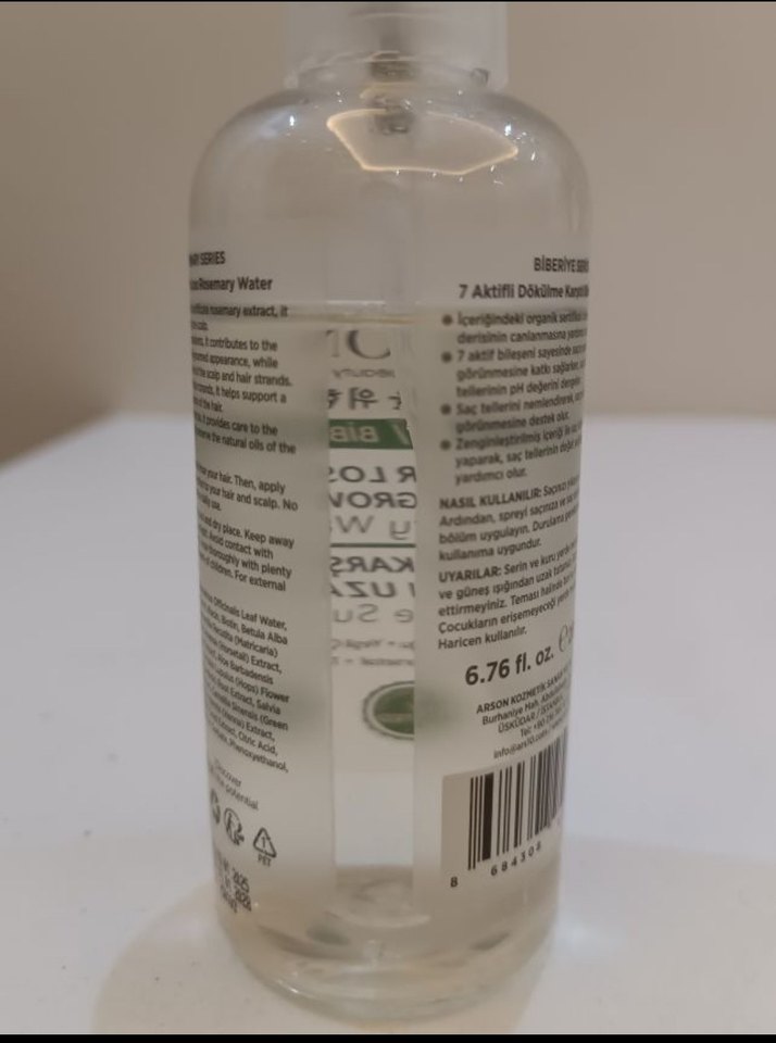 Yoon Biberiye Suyu Saç Toneri 100 ml - Görsel 3