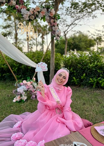 Tesettür bekarlığa veda elbisesi - Görsel 2