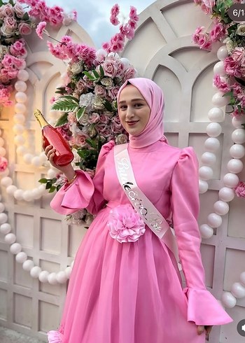 Tesettür bekarlığa veda elbisesi - Görsel 5