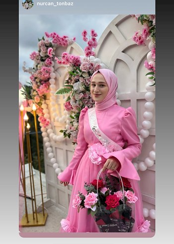 Tesettür bekarlığa veda elbisesi - Görsel 7