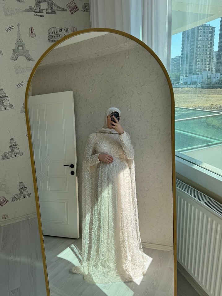 İnci işleme söz nişan abiye - Görsel 3